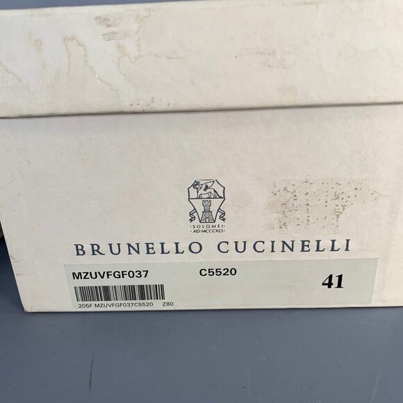 BRUNELLO CUCINELLI Size 8 Burgundy Leather Derby Lace-Up Shoes - Picture 10 of 10